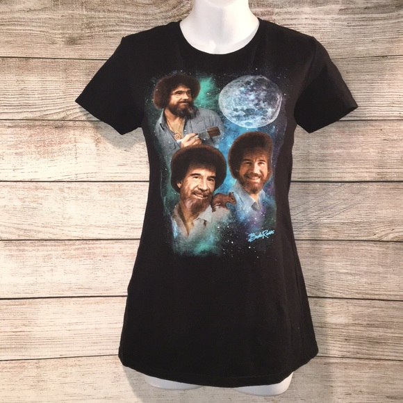 Tops - Bob Ross Graphic Tee Shirt